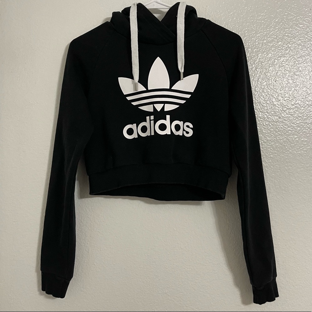 Adidas Cropped Hoodie - Picture 2 of 2